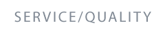 service/quality